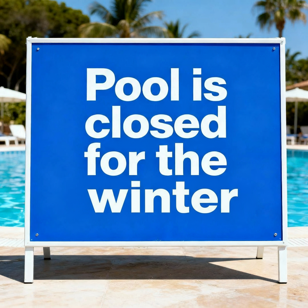 pool closed winter